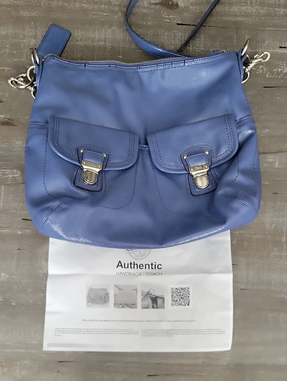 Coach  Daisy Liquid Gloss Patent Leather Crossbody